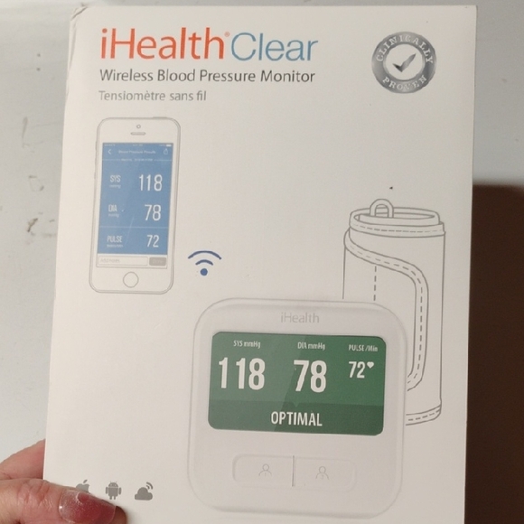 Other - Clear Wireless Blood Pressure Monitor - White